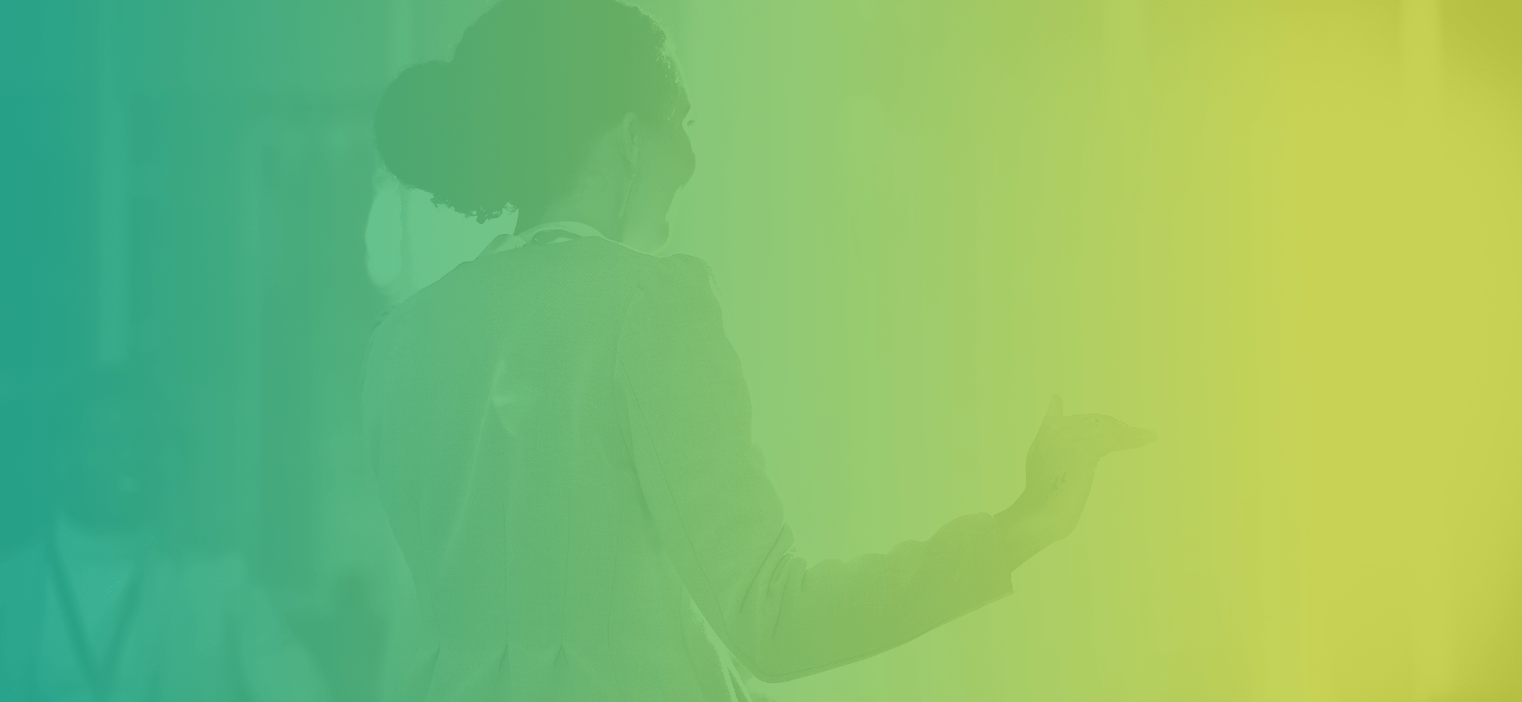 View of back of speaker on stage.