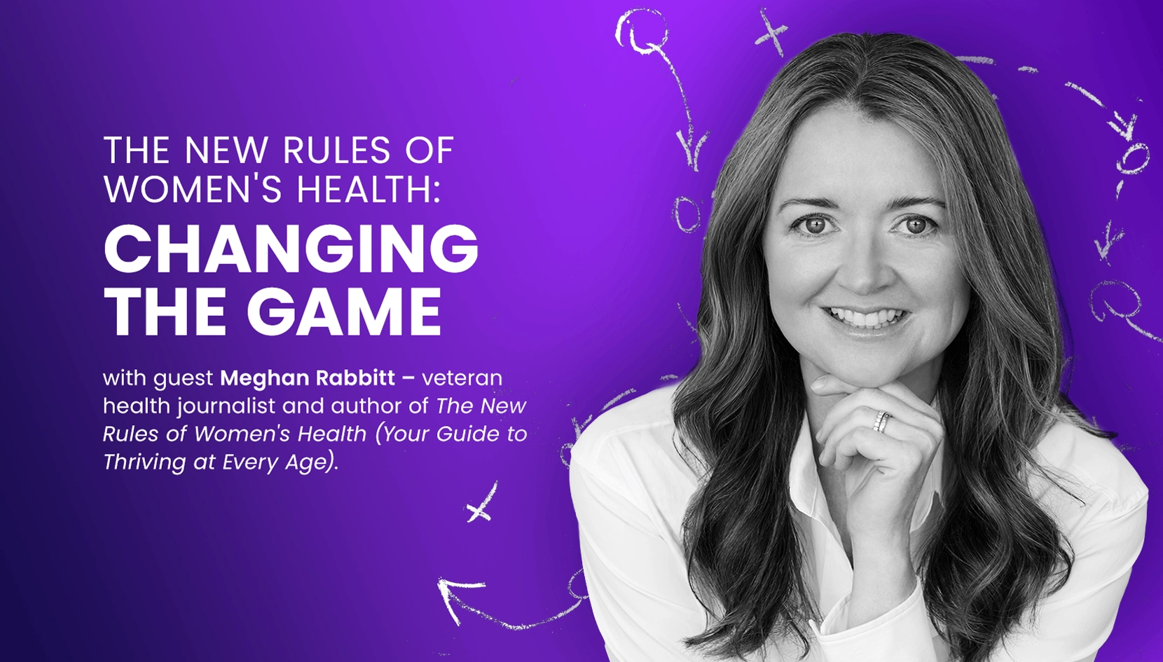 Display image for Women's Health Playbook podcast featuring guest Meghan Rabbitt - health journalist and author of "The New Rules of Women's Health."