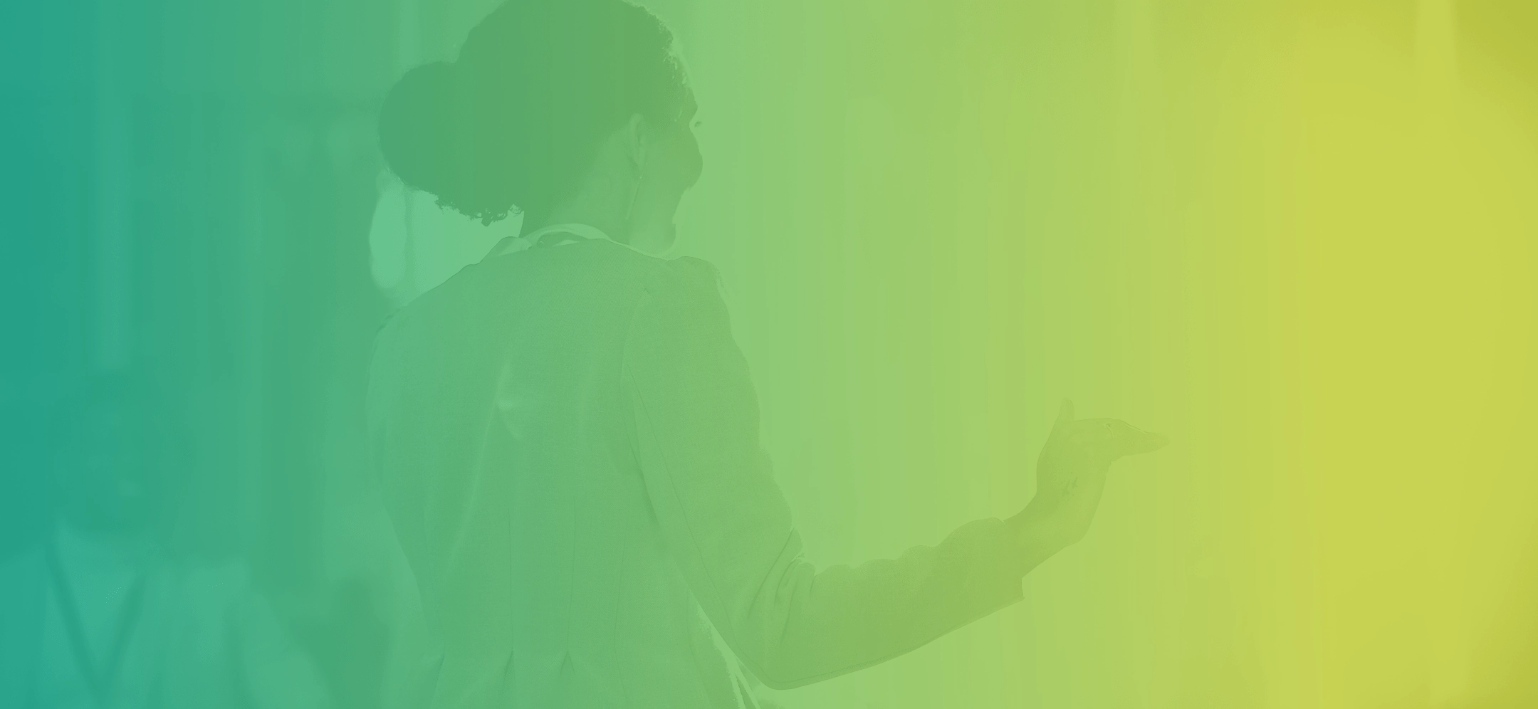 View of back of speaker on stage.